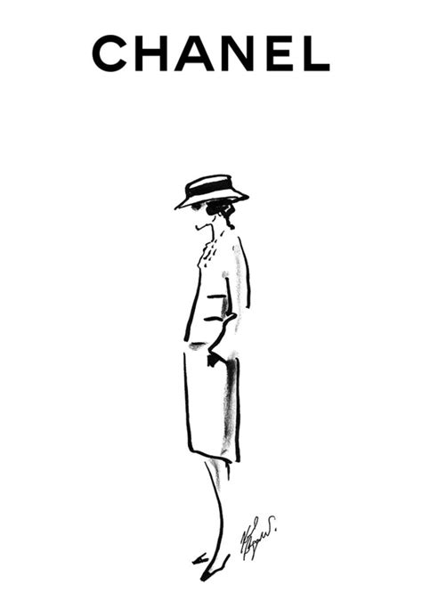 Dessin Coco Chanel .